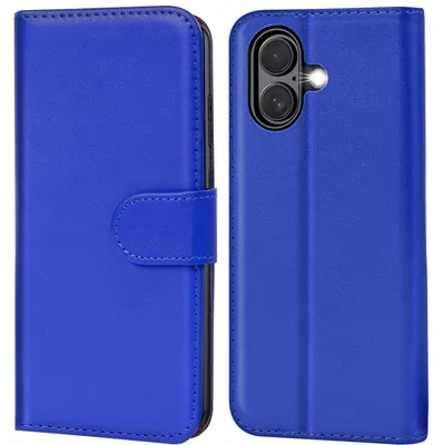 Produktbild von Conie Klapp Tasche für Apple iPhone 17 Kartenfach Rundumschutz Hülle in Blau