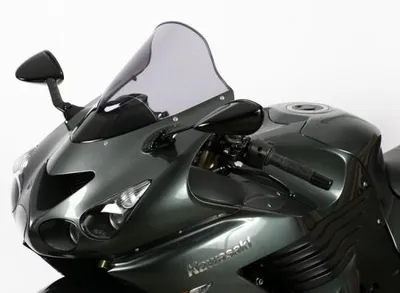 Produktbild von Racingscheibe MRA für Kawasaki ZZR 1400 Bj. 2006-2013 schwarz Verkleidungsscheibe