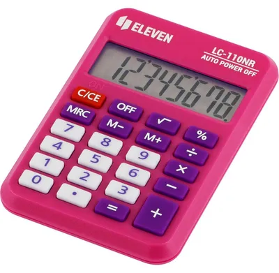 Produktbild von Eleven LC110NR-PK Taschenrechner - 8-stelliges Display, mathematische und finanz