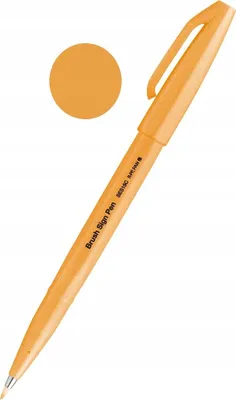 Obrázok produktu pre Pentel SES15C-FFX PentelArts pero s vláknovým hrotom Brush Sign Pen SES15, neónovo oranžová
