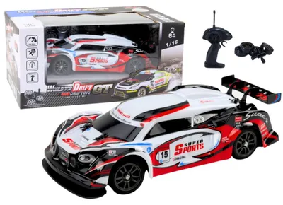 Obrázok produktu pre RC športové auto 1:16 bielo-červené
