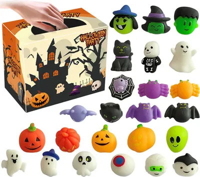 Zdjęcie produktu dla Zabawka Hallowmas Mochi, łatwa do czyszczenia, urocza zabawka na imprezę dla maluchów i dzieci