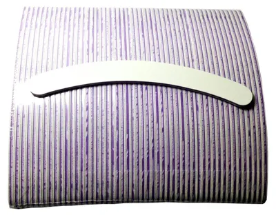 Imagen del producto de Lima de uñas profesional, curvada, grano 100/180, paquete de 50 unidades
