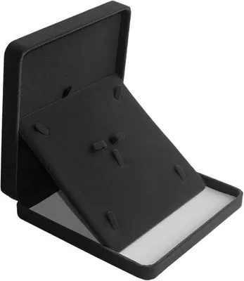 Productafbeelding van Famanu sieradendoosje van fluweel – Organizer voor armbanden, kettingen, oorbellen en ringen, zwart