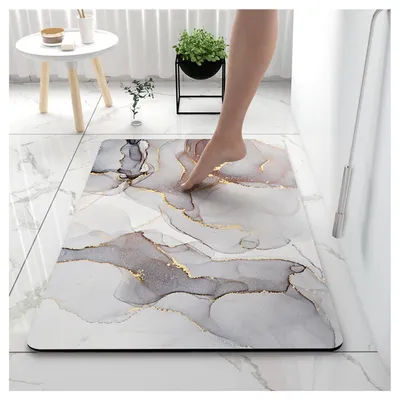 Immagine prodotto di Tappetino da bagno antiscivolo, con rapida capacità di assorbimento dell'acqua e design morbido e confortevole