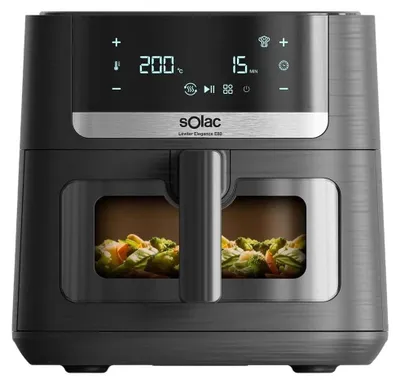 Obrázok produktu pre Solac FA1801, Teplovzdušná fritéza, 8 L, 1,75 kg, 40 °C, 200 °C, 6 osôb