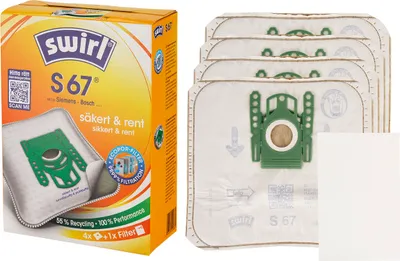 Produktbild von Swirl S67 Staubsaugerbeutel für Bosch Siemens Staubsauger
