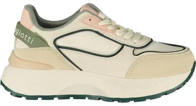 Produktbild von Moderner Damensneaker Weiß mit Schnürsenkeln und farbigen Details