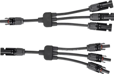 Produktbild von enjoy solar® Solarstecker 3-fach mit 20 cm Kabelverlängerung, IP67, PV-Steckverbinder, 0% MwSt.