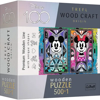 Immagine prodotto di TREFL Legno Artigianato Origine Puzzle Mickey Mouse e Minnie 501 Teile