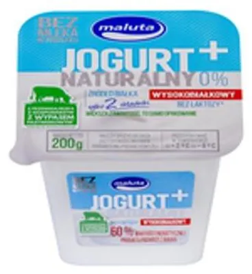 Obrázek produktu pro Jogurt s vysokým obsahem bílkovin, 0 % tuku, 200 g, MALUTA