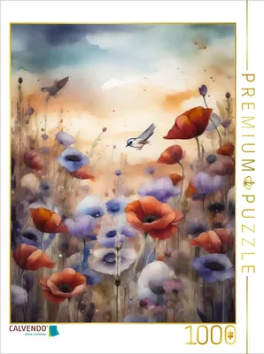 Produktbild von CALVENDO Puzzle Mohntraum | 1000 Teile Lege-Größe 64x48cm Foto-Puzzle für glückliche Stunden