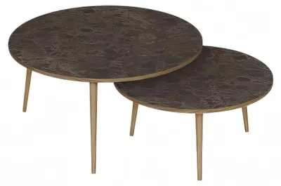 Produktbild von Elegante braune Holz-Beistelltische im modernen Stil, vielseitig