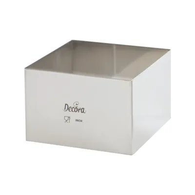 Produktbild von Tortenrand Edelstahl quadratisch 20x20x6cm