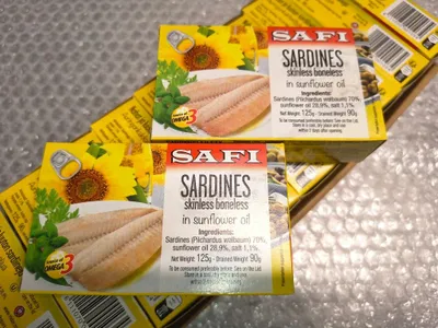 Zdjęcie produktu dla Sardynki filety w oleju słonecznikowym 125g SAFI