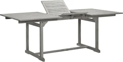 Produktbild von Garten-Esstisch (150-200)x100x75 cm Massivholz Akazie