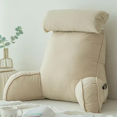 Image de Solidchoice - Coussin de lecture avec accoudoirs et support cervical amovible