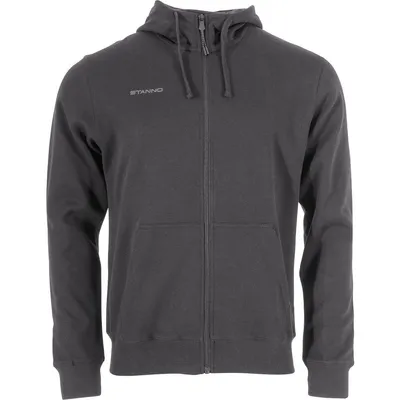Produktbild von Stanno Base Hooded Sweat Full Zip Kinder - Anthrazit