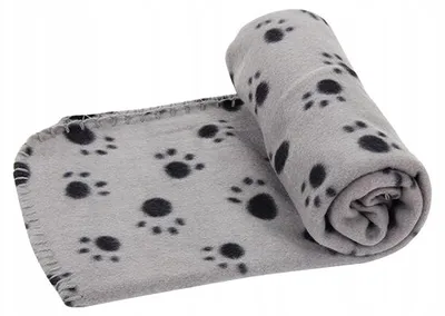 Image de Nobleza Couverture pour chien chat S motif pattes gris