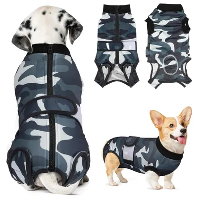 Imagen del producto de Traje de recuperación para perros después de la cirugía, cómodo y transpirable