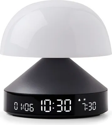Immagine prodotto di Lexon MINA Sveglia di design con alba Elegante sveglia Lexon MINA con simulatore automatico dell'alba - Versione in titanio