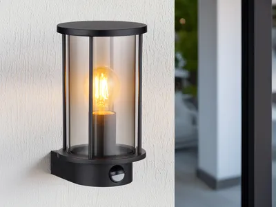 Produktbild von Globo Lighting Außenleuchte Edelstahl schwarz matt, 1x E27