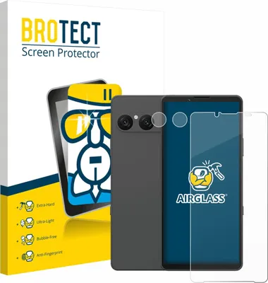 Produktbild von BROTECT Schutzglas für Sony Xperia 10 VII (Display+Kamera) Schutzfolie Panzer Folie Glas Display Schutz klar