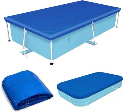 Produktbild von Rechteckige Poolabdeckung - Abdeckplane für Aufstellpools - 304 x 205 cm