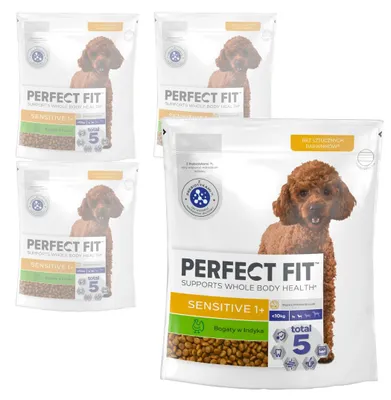 Produktbild von PERFECT FIT Sensitive Pute 4x825g Trockenfutter für erwachsene Hunde kleiner Rassen