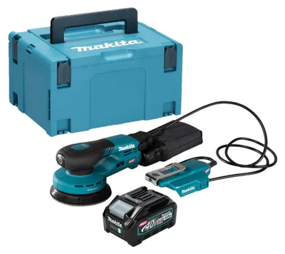 Produktbild von Makita BO 003 CGM101 Akku Exzenterschleifer 40 V max. 125 mm 3,0 mm Hub Brushless + 1x Akku 4,0 Ah + Makpac - ohne Ladegerät