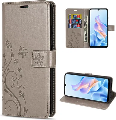 Produktbild von Hülle für ZTE Blade A76 5G Handy Tasche Handyhülle Hülle Schutzhülle Klapphülle in Grau