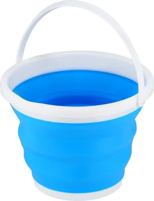 Image de Seau pliable, bleu, capacité 10 L