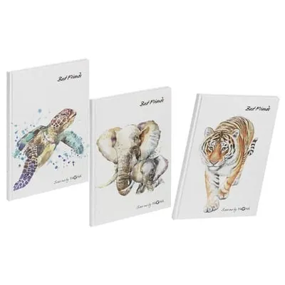 Produktbild von Freundebuch PAGNA, 3er-Set, 60 Seiten, Tiermotive, bunt
