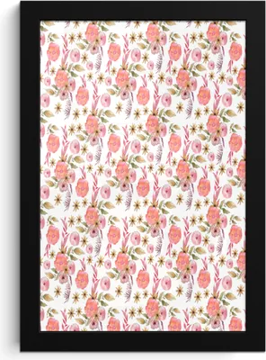 Produktbild von MuchoWow® MuchoWow® Gerahmtes Poster Blumen - Blüte - Weiß 20x30 cm - Poster mit zchwarzem Bilderrahmen - Drucken - Bilder Poster im Rahmen