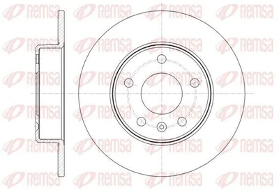 Produktbild von 2x REMSA Bremsscheibe 61468.00 hinten für OPEL ZAFIRA B (A05) Meriva A (X03)