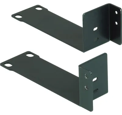 Produktbild von ATEN Kit zur Rackmontage einer-Einheit, Montageschelle, Schwarz, 2 Stück(e), 260 g