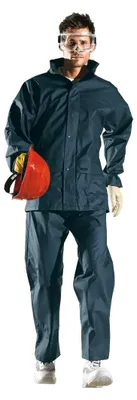 Produktbild von Sir Safety Suncity Herren Arbeitsjacke Wonderflex wasserdicht atmungsaktiv mit Kapuze, S, Dunkelblau