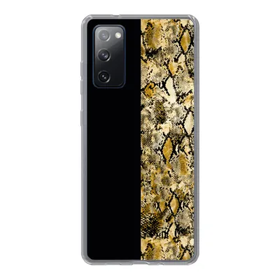 Produktbild von MuchoWow® Handyhülle Schutzhülle Hülle für Samsung Galaxy S20 FE Schlange - Gold - Luxus Silikon Softcase Handy Hülle - Abdeckung