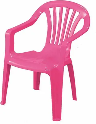 Produktbild von Kindersessel pink Vollkunststoff, Monoblock, stapelbar