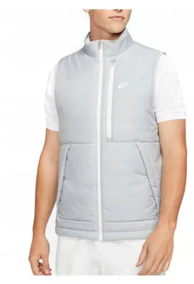 Produktbild von Nike Therma-FIT Weste Grau recycelt wasserabweisend Thermore EcoDown mit Brusttasche