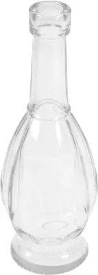 Produktbild von Minivase Flasche ca 16,5x6cm schlanke Bauchvase Oliven Mini Vase f. Etikett, Menge:1 St.
