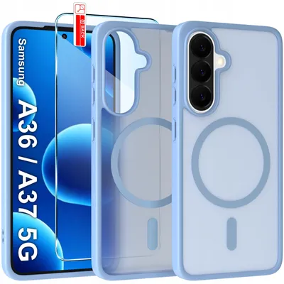 Obrázek produktu pro Matné magnetické pouzdro pro Samsung A36 | A37 5G | Kompatibilní s MagSafe, odolné + sklo