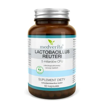 Zdjęcie produktu dla Medverita Lactobacillus reuteri 5 miliardów CFU - 60 kapsułek