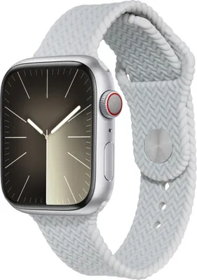 Produktbild von imoshion Geflochtenes Silikonarmband für das Watch Series 1 t/m 11 / SE / Ultra (44/45/46/49 mm) - Grau