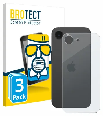 Produktbild von 3x BROTECT Entspiegelungs Schutzglas für Apple iPhone 17e (Rückseite) Schutzfolie Panzer Folie Glas Display Schutz matt