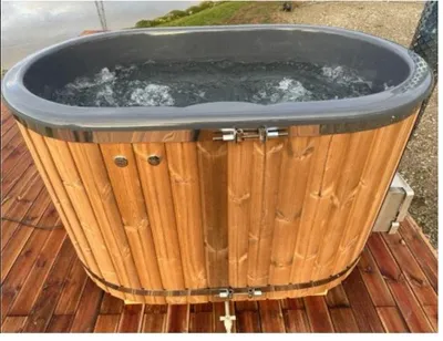 Image de Entspannungsbad Whirlpool Pool Badefass Hydromassagebad Sprudelbad