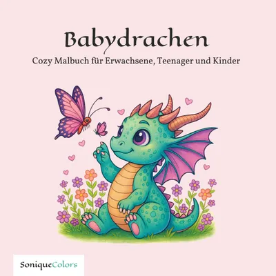 Produktbild von Babydrachen - Cozy Malbuch für Erwachsene, Teenager und Kinder