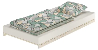 Produktbild von Niederflurbett metallfrei 100x200 Futon metallfreier Lattenrost, Fichte unbehandelt V-60.97-10ohne Zubehör