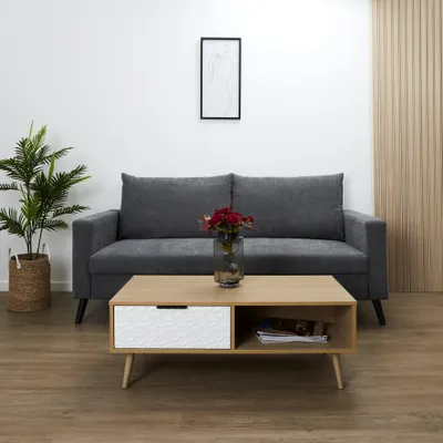 Produktbild von Couchtisch aus Holz 1 Schublade Sven