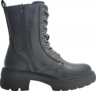 Imagen del producto de Post Xchange: Botas de cordones para mujer, color negro, estilo casual